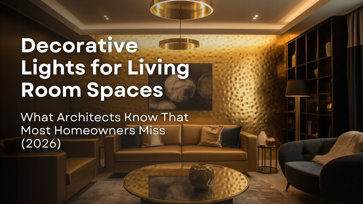 Decorative Lights for Living Room Spaces: What Architects Know That Most Homeowners Miss (2026)