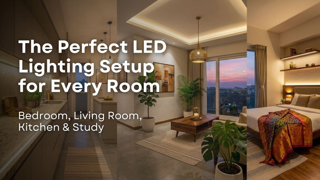 The Perfect LED Lighting Setup for Every Room: Bedroom, Living Room, Kitchen & Study