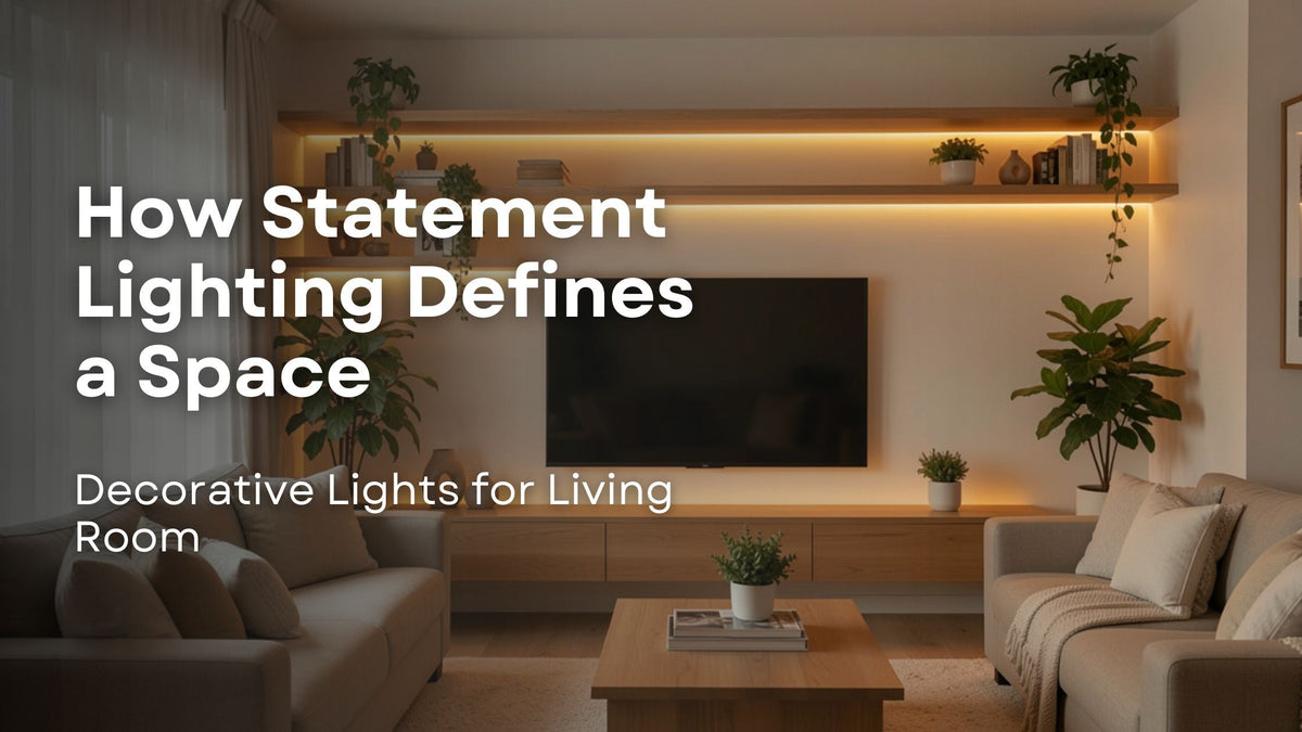 Decorative Lights for Living Room: How Statement Lighting Defines a Space