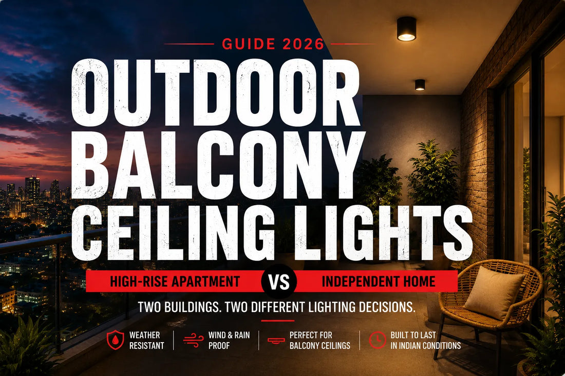Outdoor Balcony Ceiling Lights: High-Rise Apartment vs. Independent Home - Two Buildings, Two Completely Different Lighting Decisions (2026)