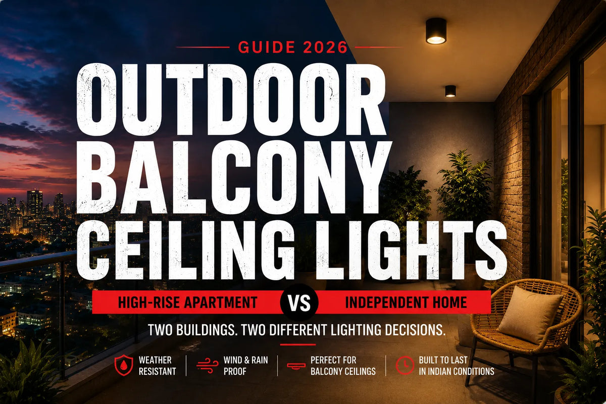 Outdoor Balcony Ceiling Lights: High-Rise Apartment vs. Independent Home - Two Buildings, Two Completely Different Lighting Decisions (2026)