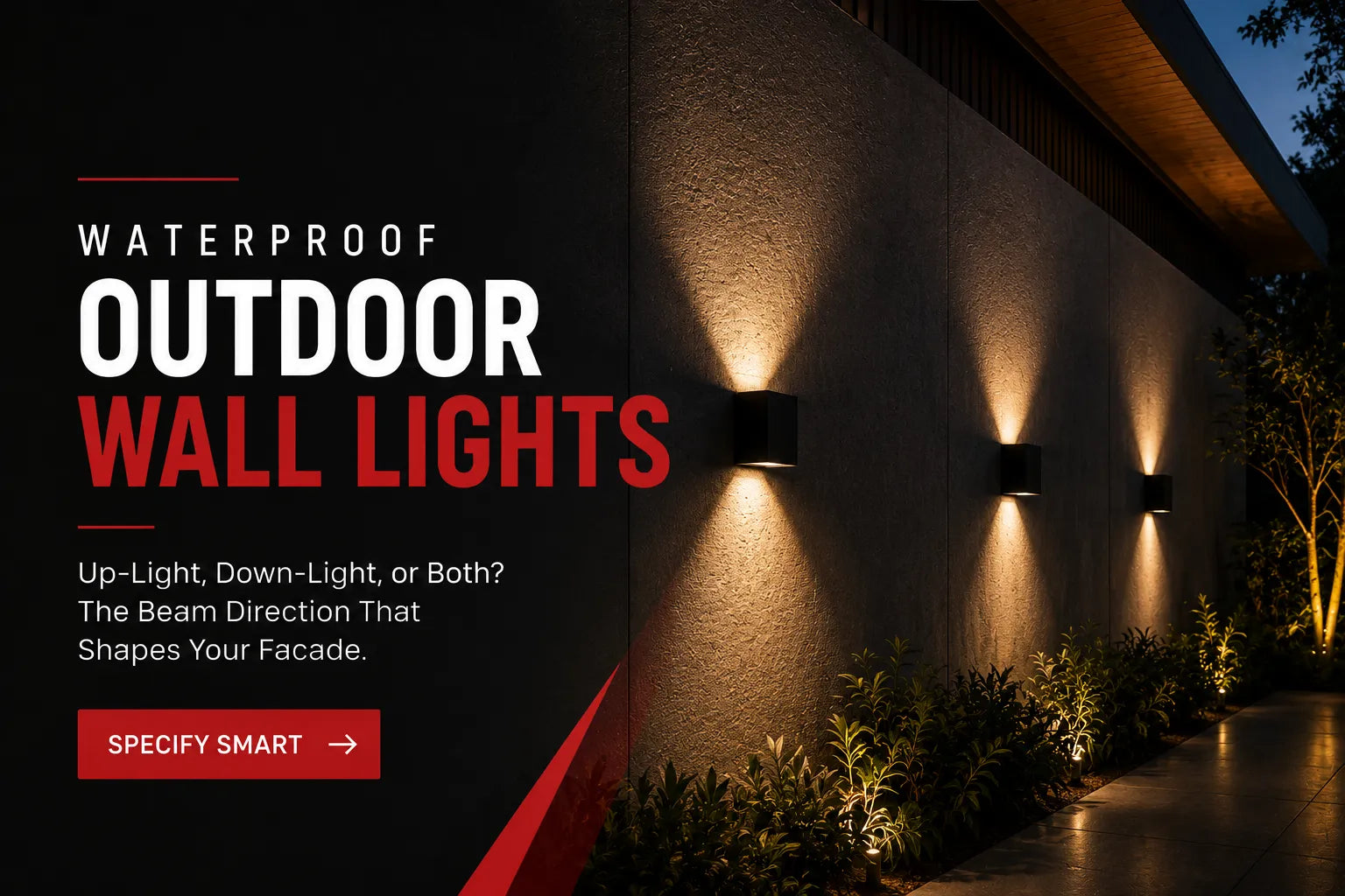 waterproof outdoor wall lights