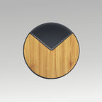 5W Circular Wooden Finish Wall Light