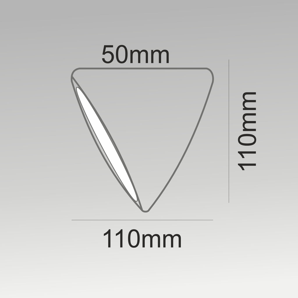 3x2W Triangular Wall Light