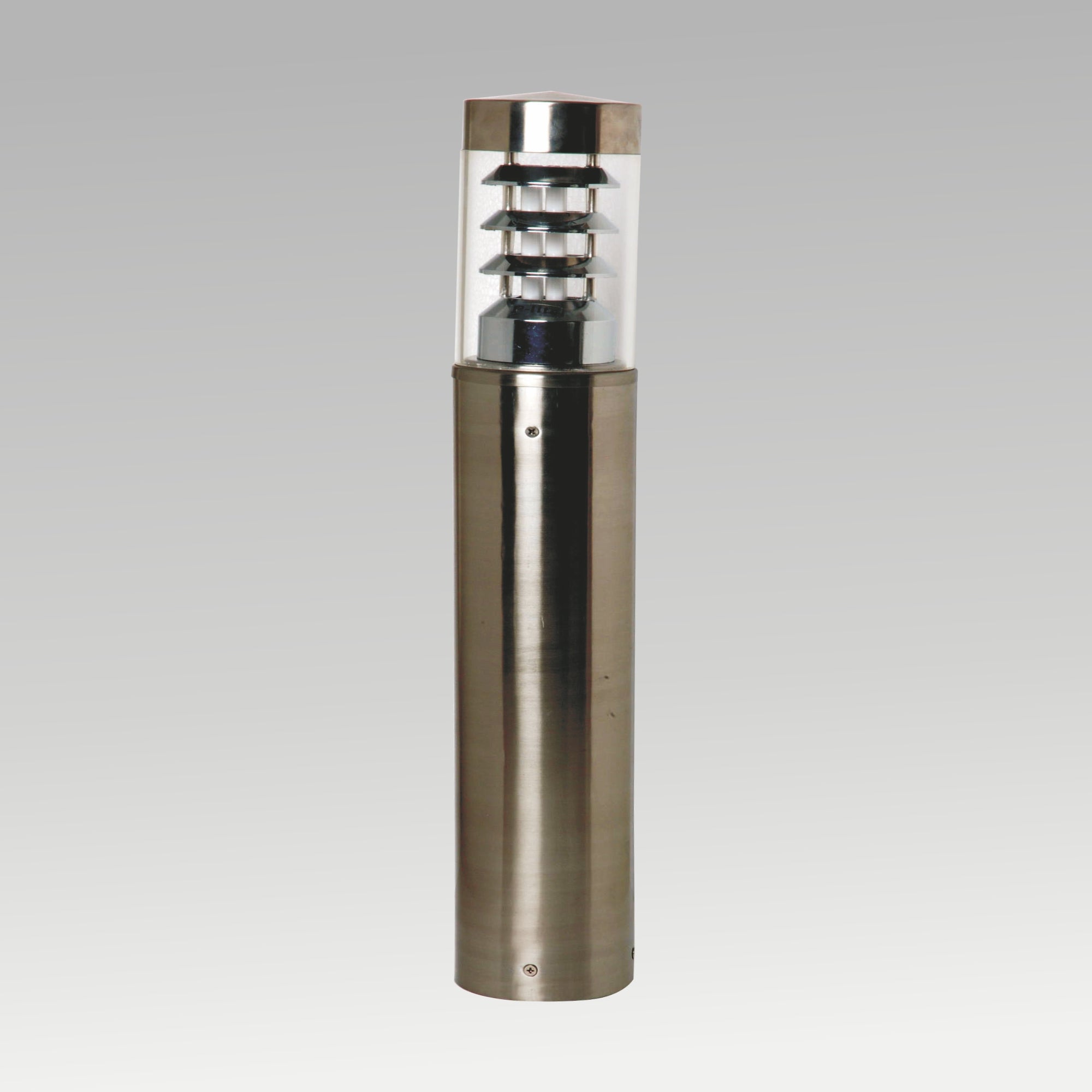 B-22 Brushsteel Flat Bollard