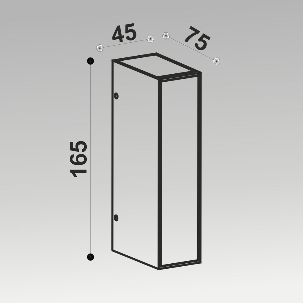 8W 3 Side Wall Light