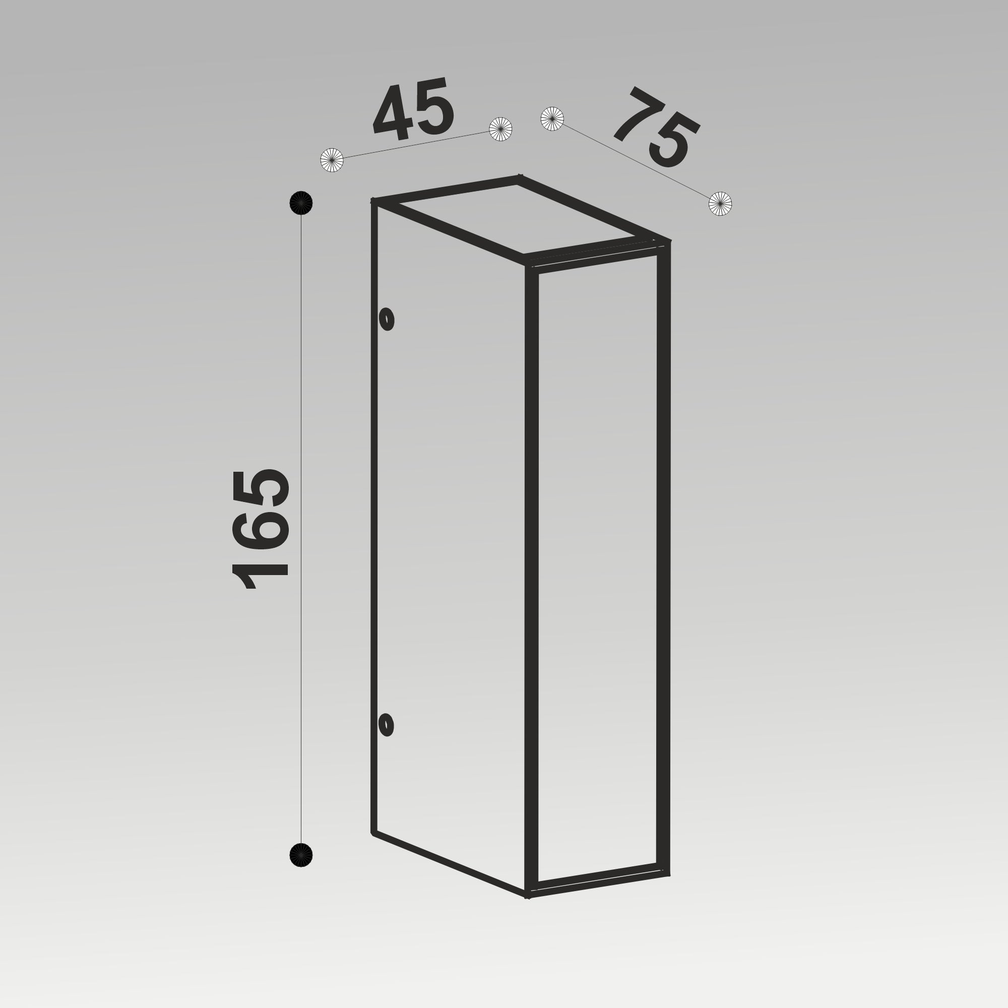 8W 3 Side Wall Light