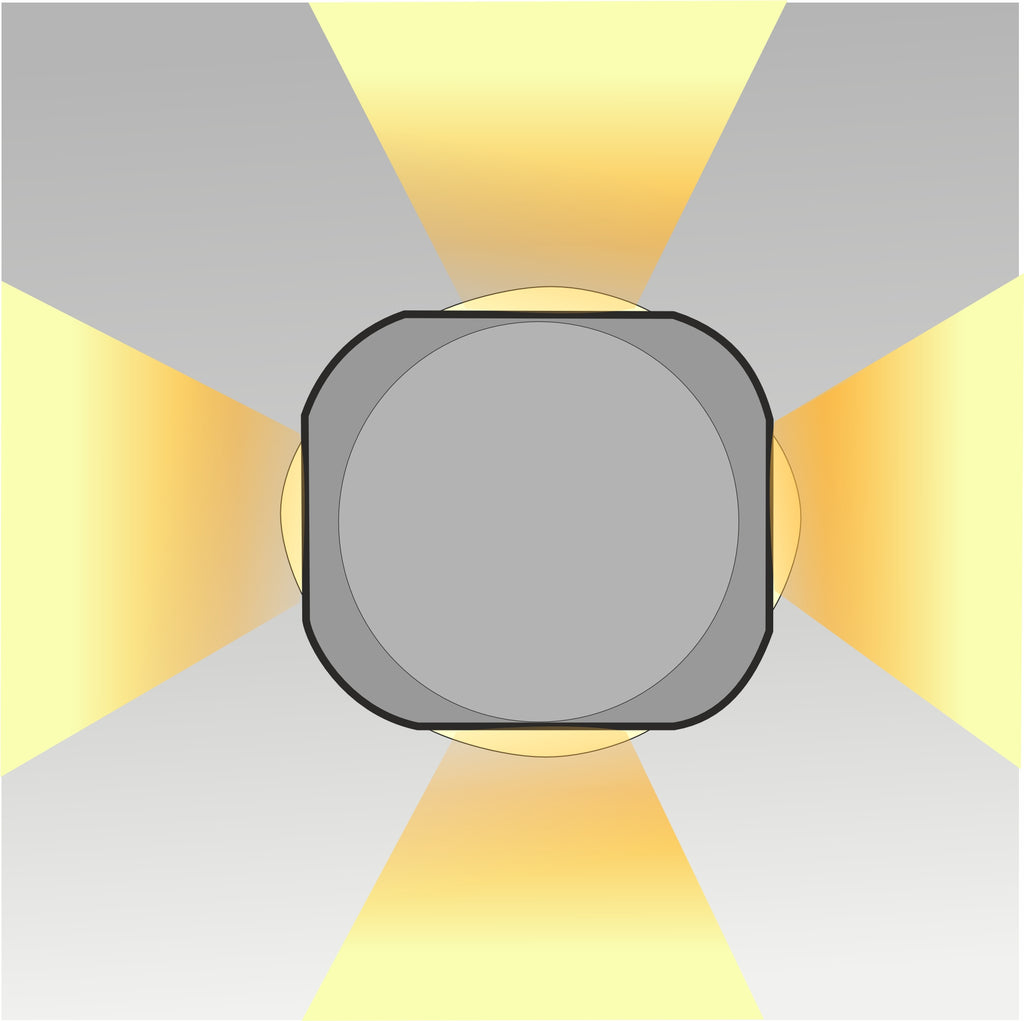 4x1W 4 Ways Wall Light
