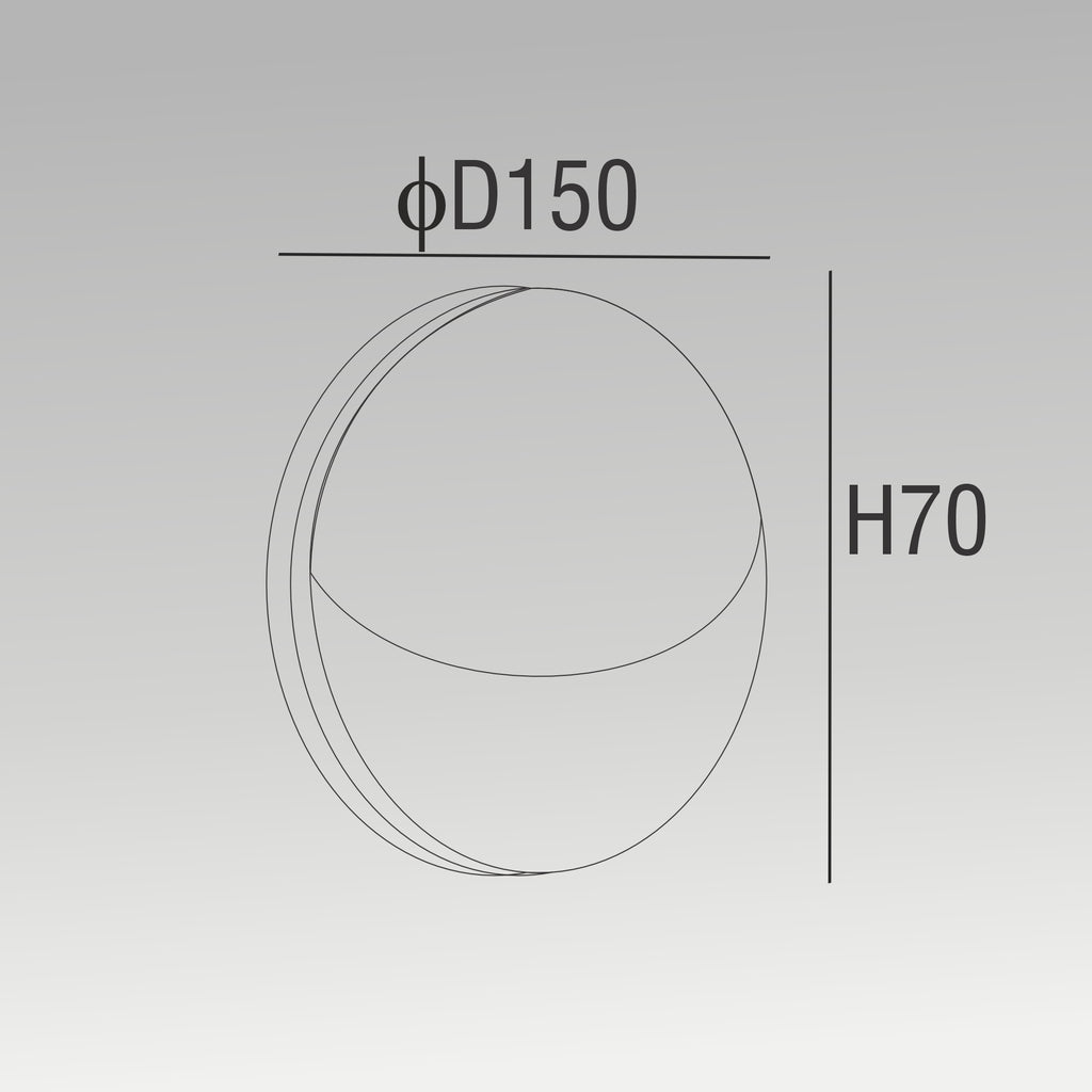 10W Round Down Wall Light