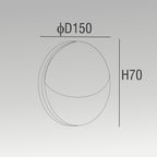 10W Round Down Wall Light