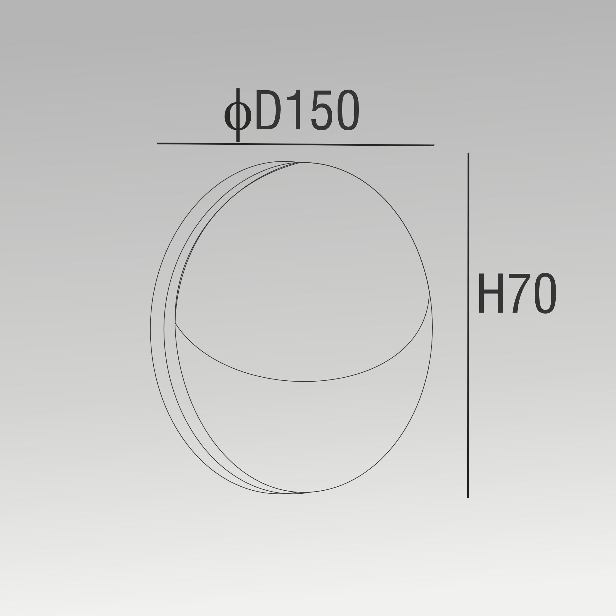 10W Round Down Wall Light