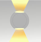 2x3W 2 Way Wall Light