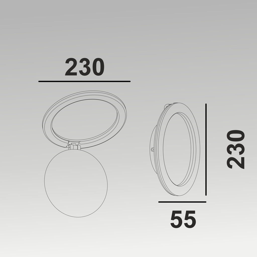 16W Tiltable Wall Light