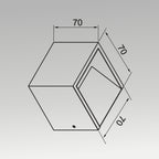 3W Square Wall Light