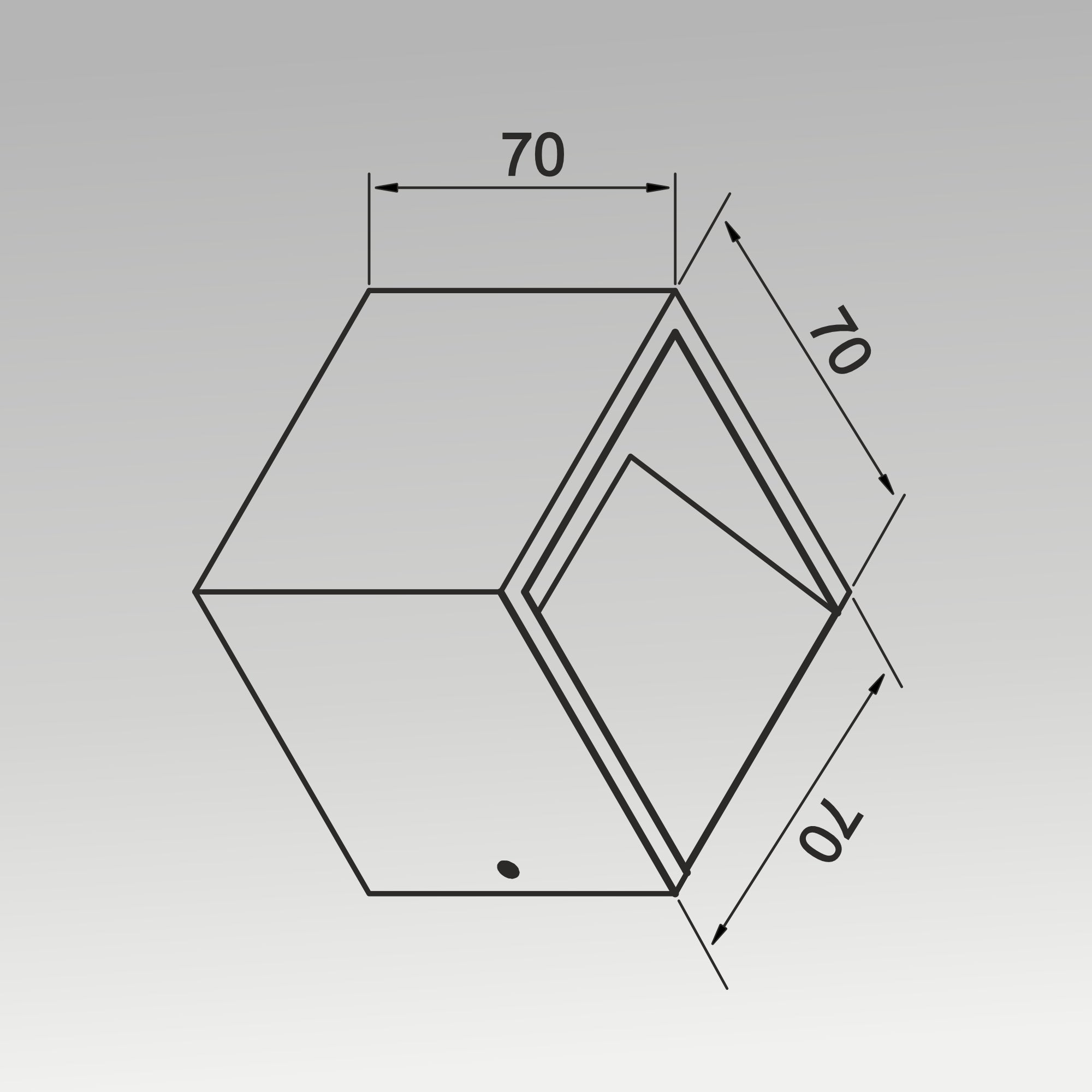 3W Square Wall Light