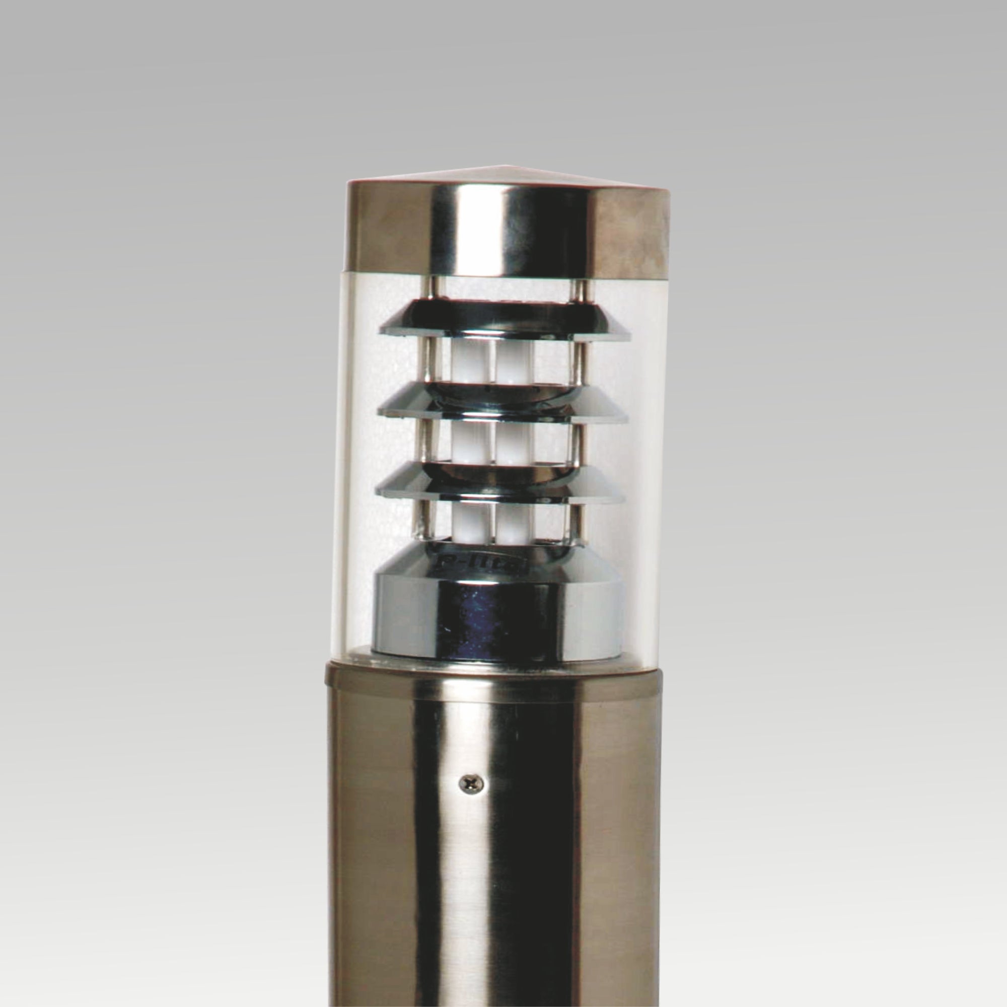 B-22 Brushsteel Flat Bollard