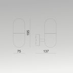 E 27 Capsule Wall Light