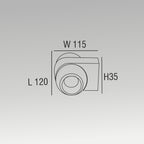 2x3W Rotatable Wall Light