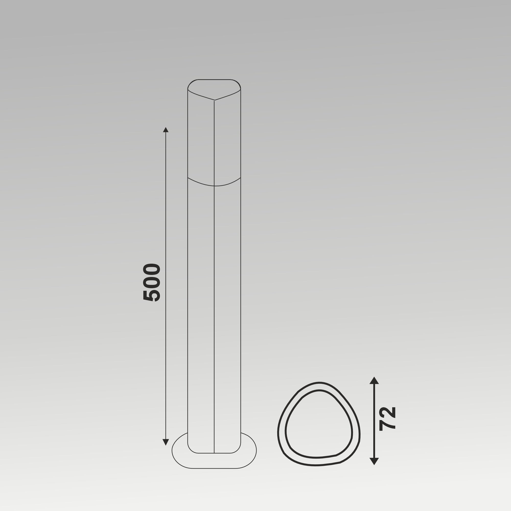 B-22 Slim Peta Bollard