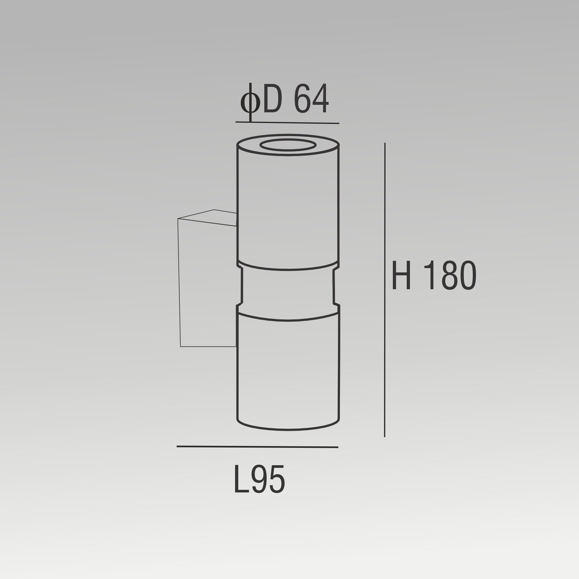 GU 10 Round Up & Down Wall Light