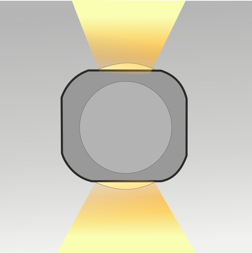 2x1W 2 Ways Wall Light