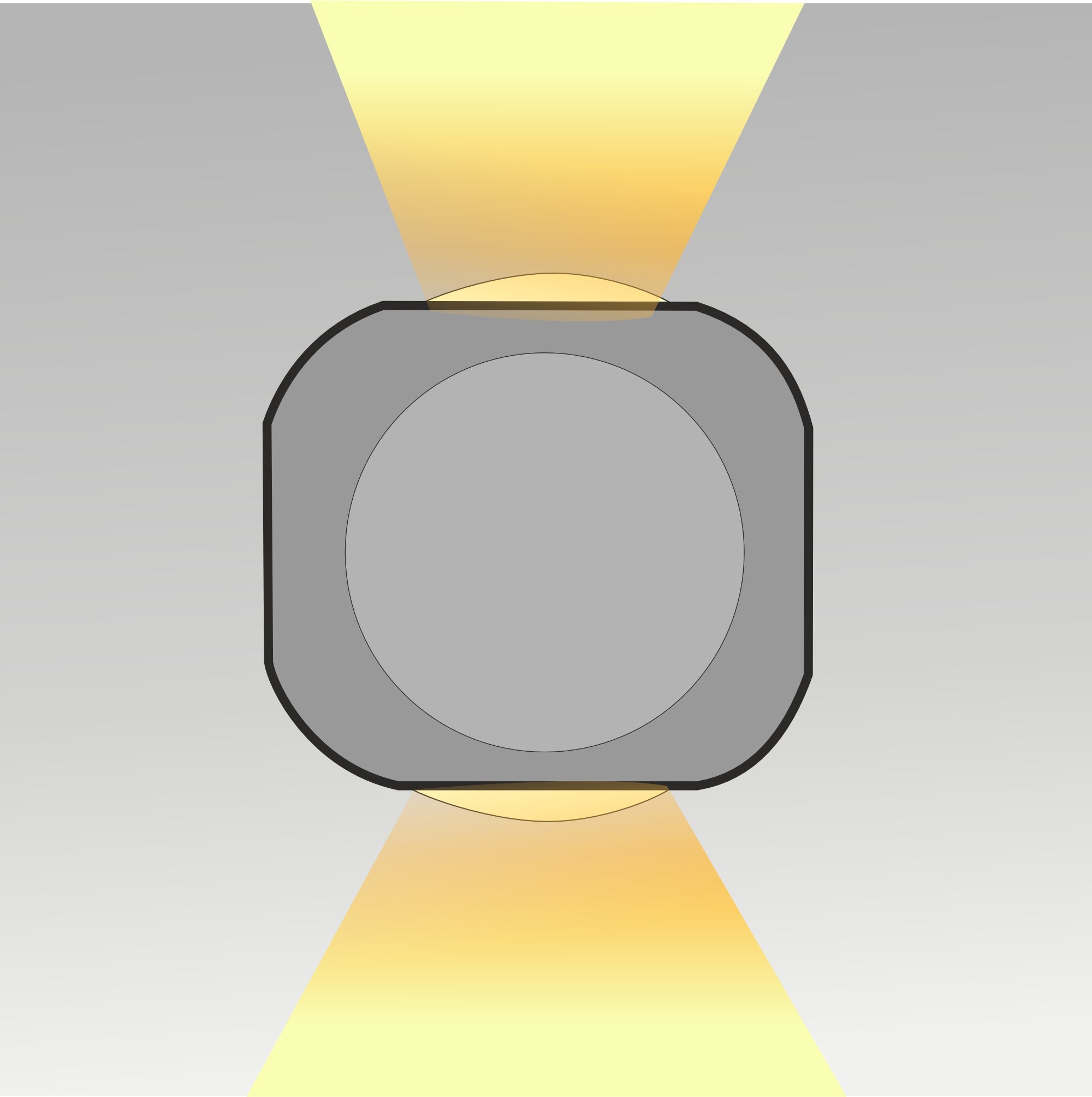 2x1W 2 Ways Wall Light