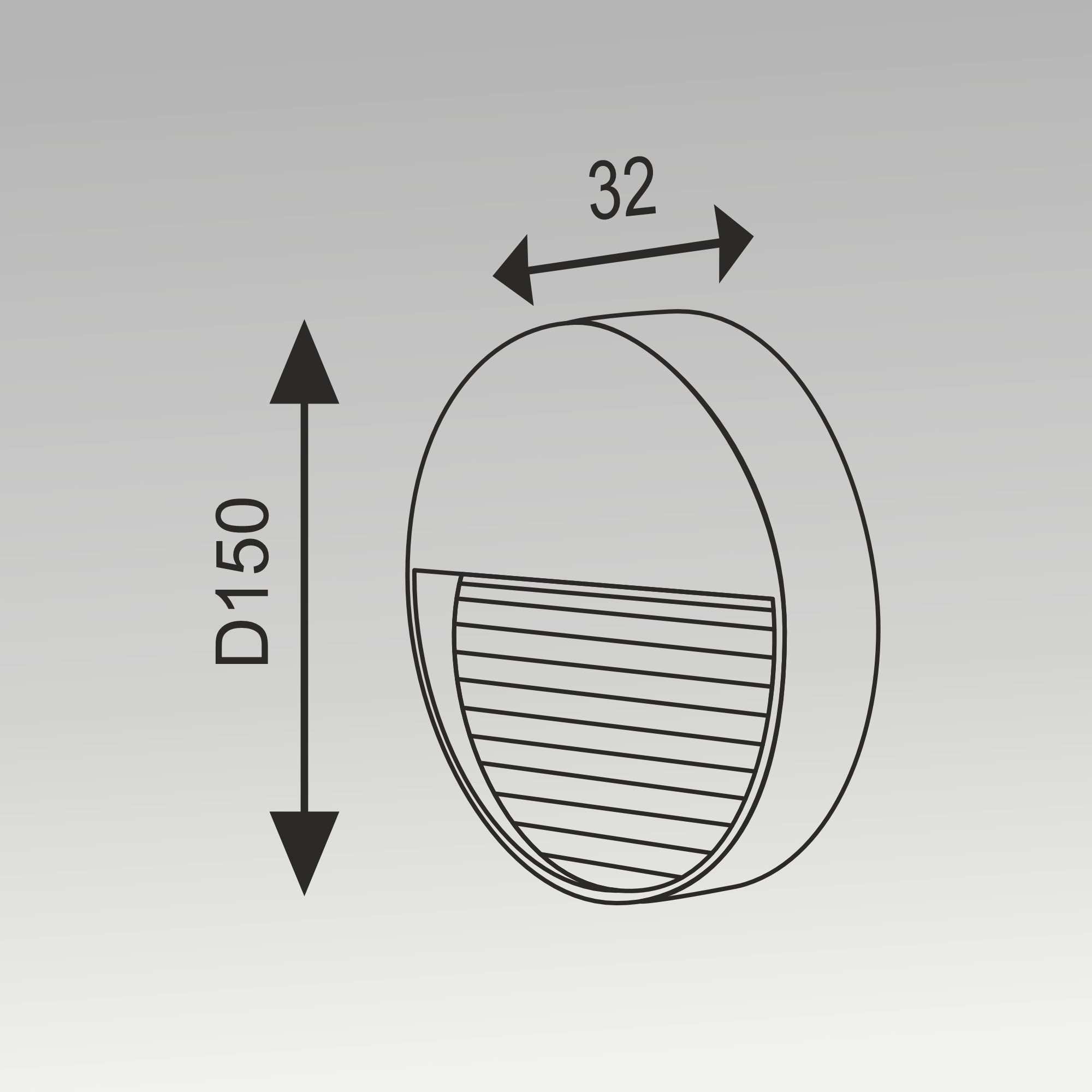 Round Surface Foot Light