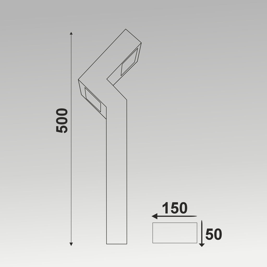 2x10W ZANG Bollard