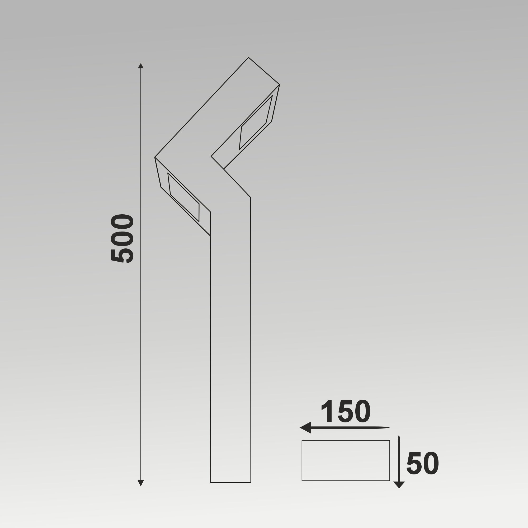 2x10W ZANG Bollard