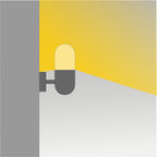 E 27 Capsule Wall Light