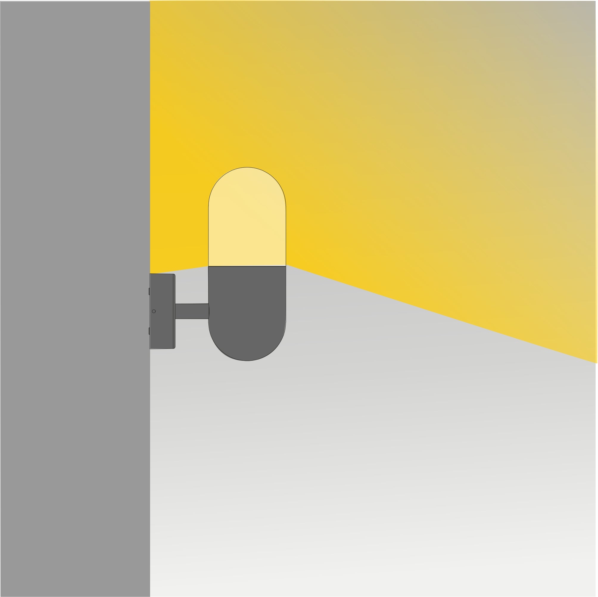 E 27 Capsule Wall Light