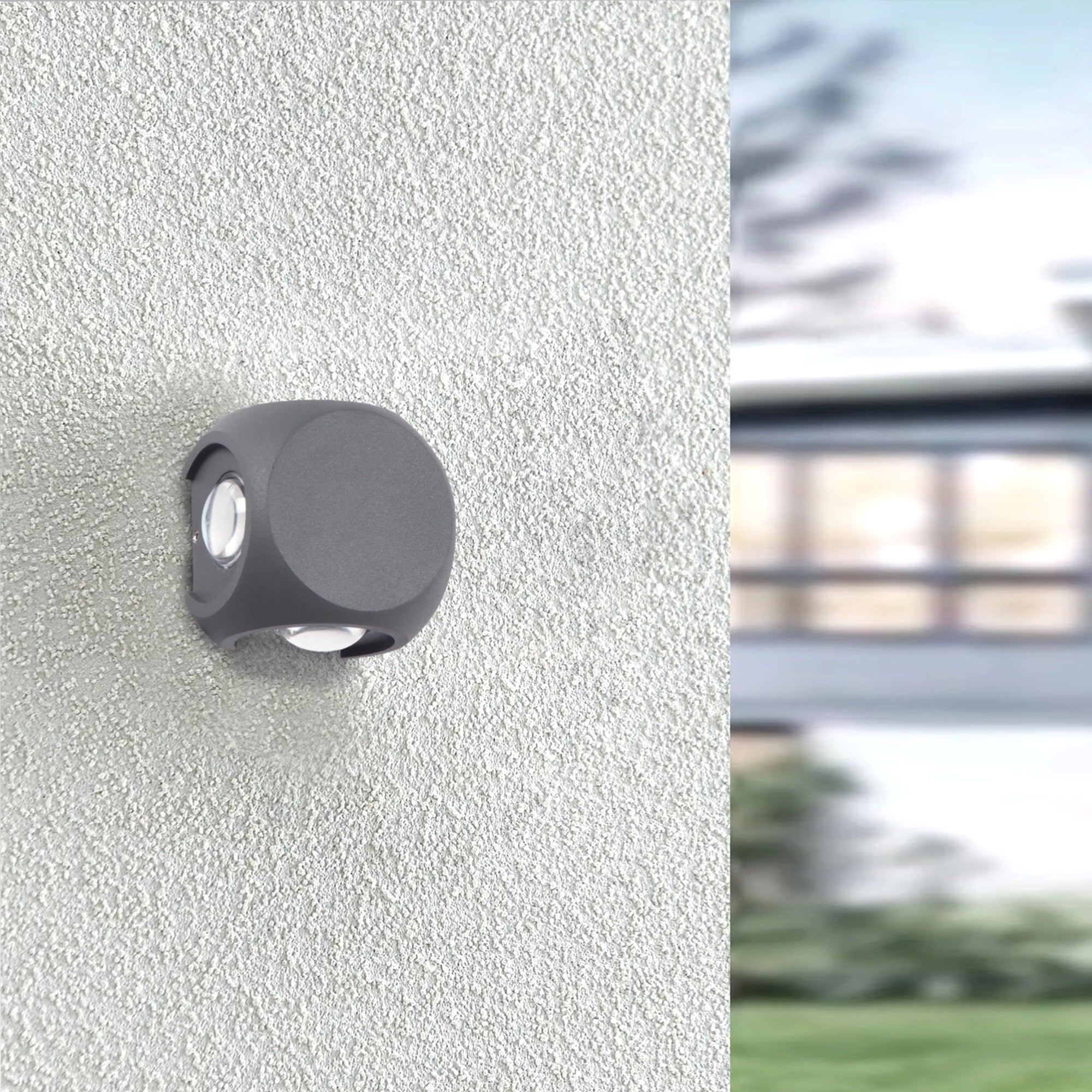 4x1W 4 Ways Wall Light