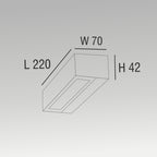 2x6W Up & Downlight Wall Light