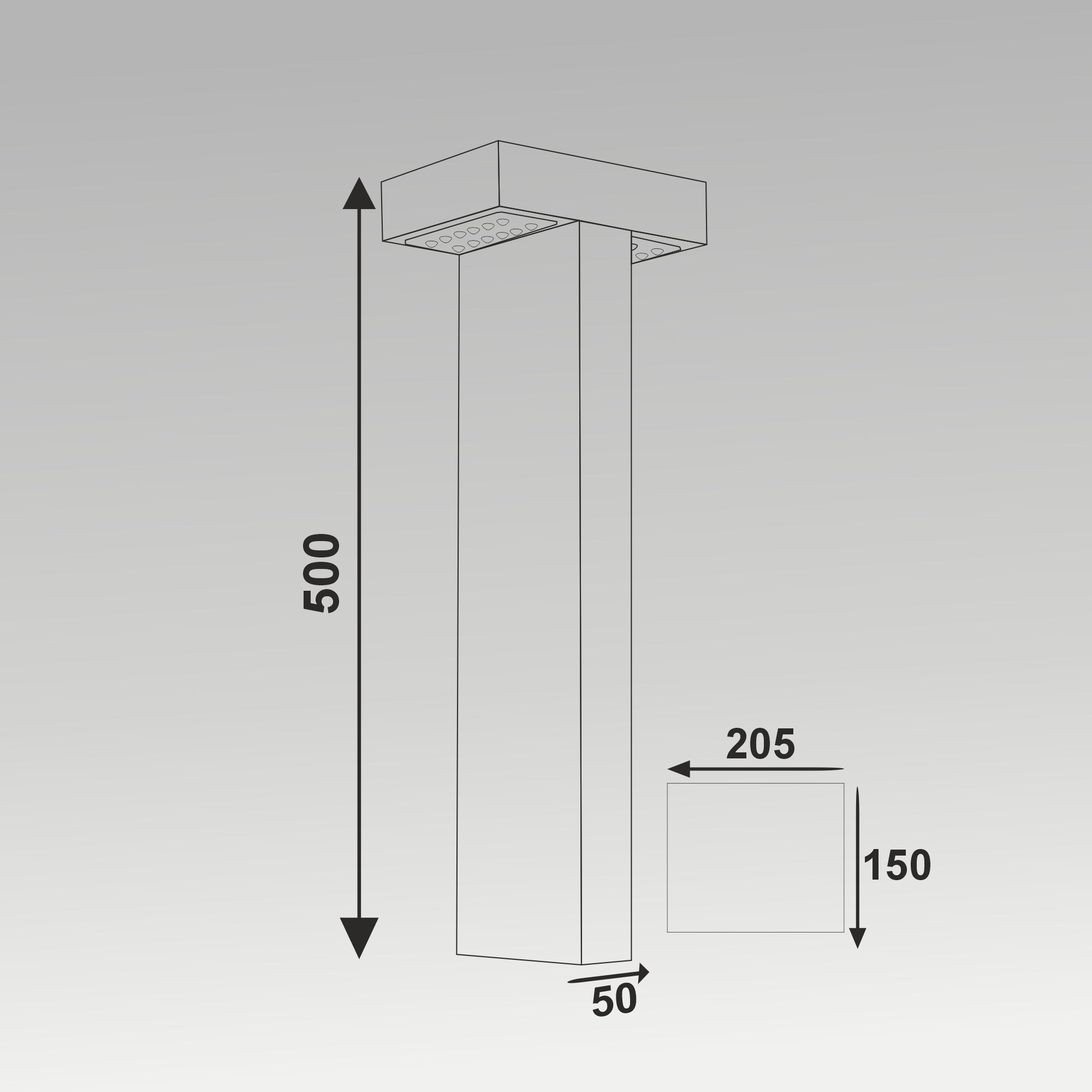 2x10W Ideal Double Bollard