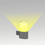 10W & B-22 Peta Wall Light