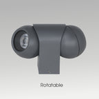 2x3W Rotatable Wall Light