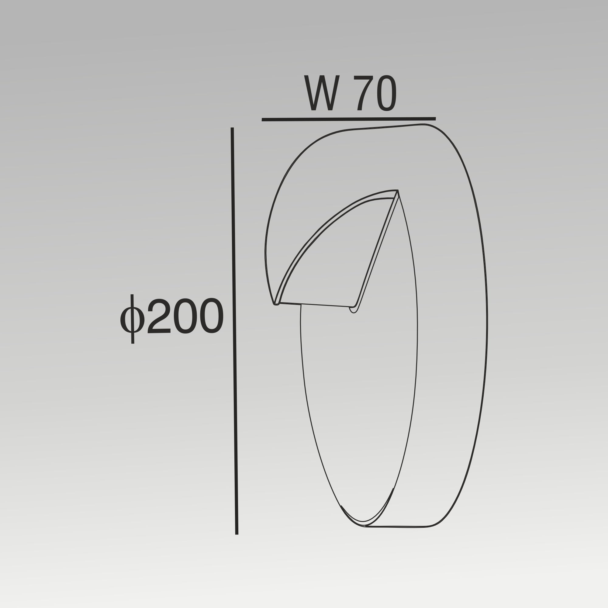 5W Circular Wooden Finish Wall Light