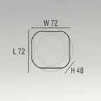 4x1W 4 Ways Wall Light