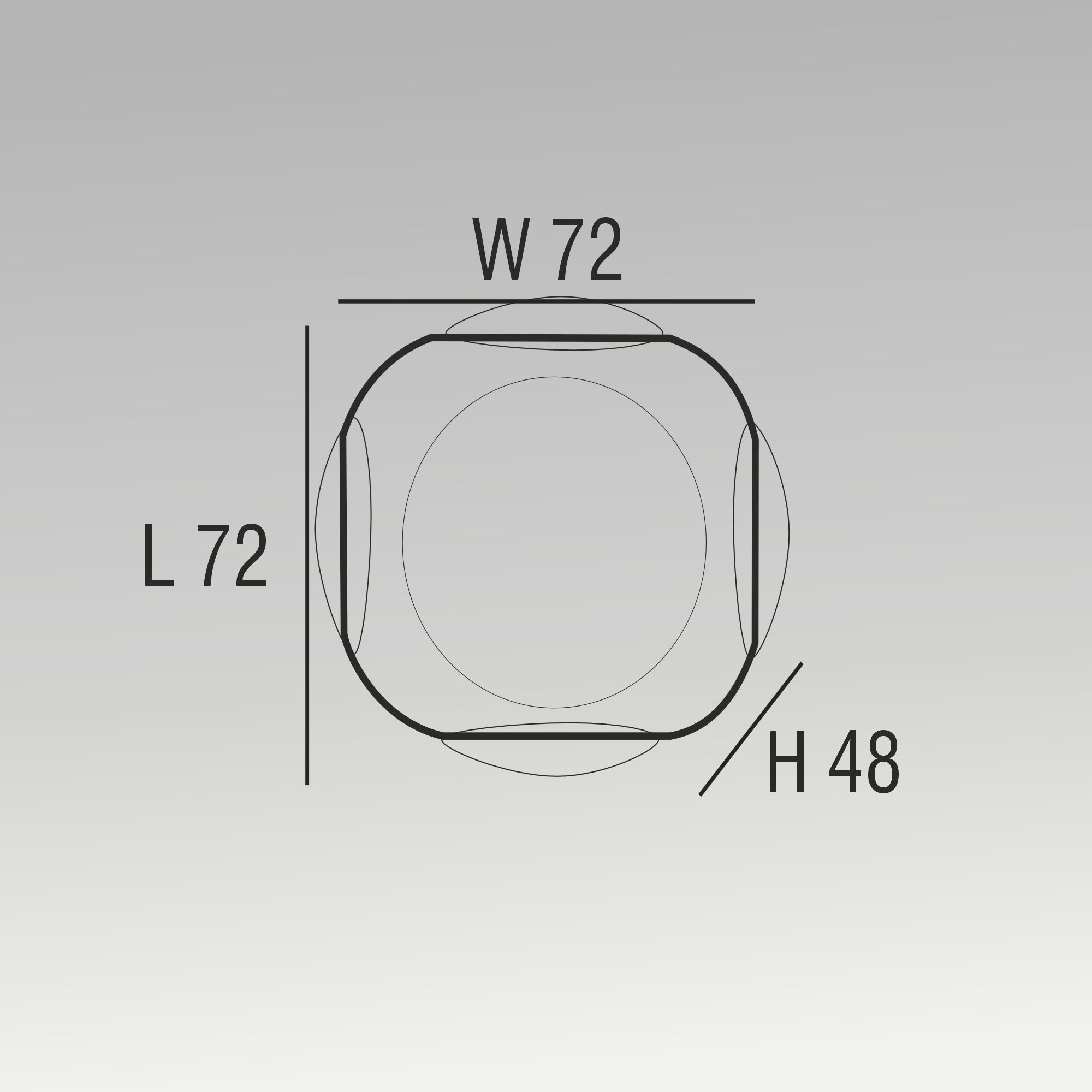 4x1W 4 Ways Wall Light