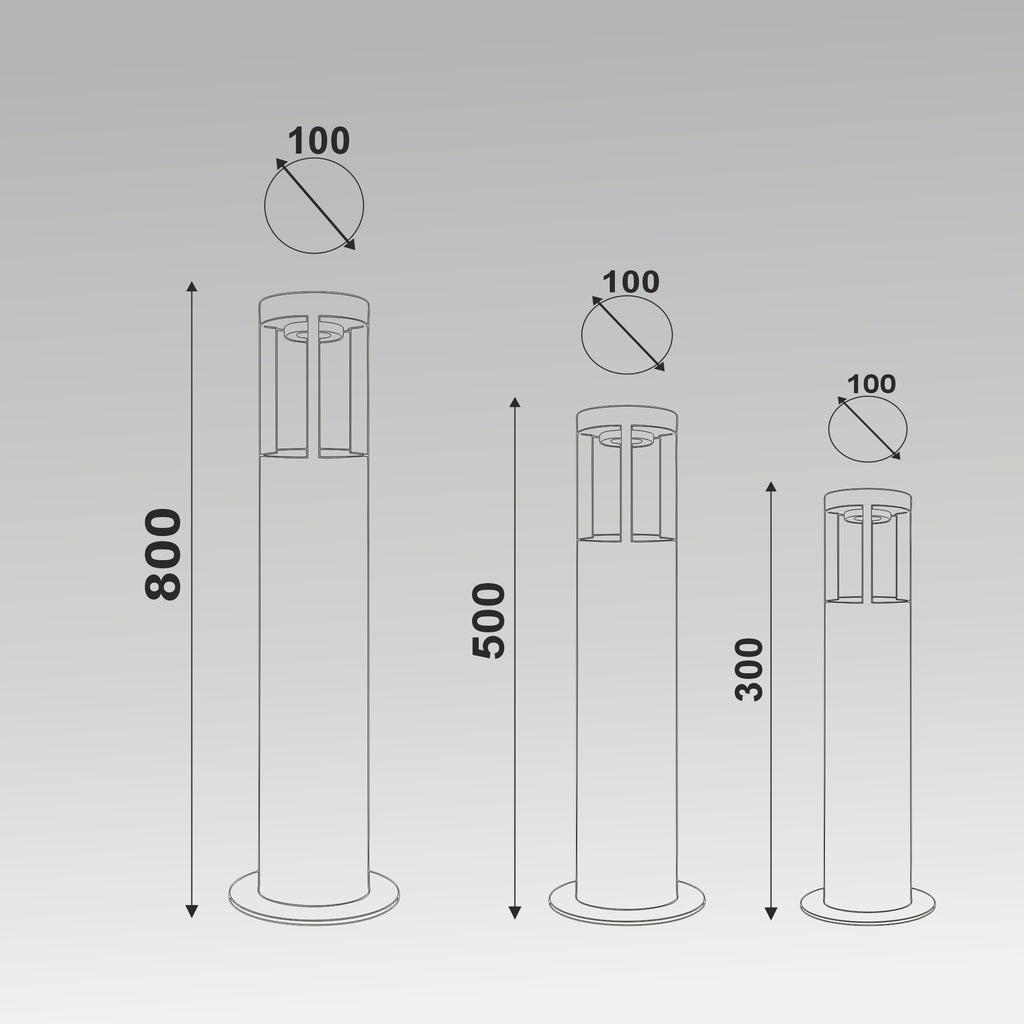 10W Topaz Bollard