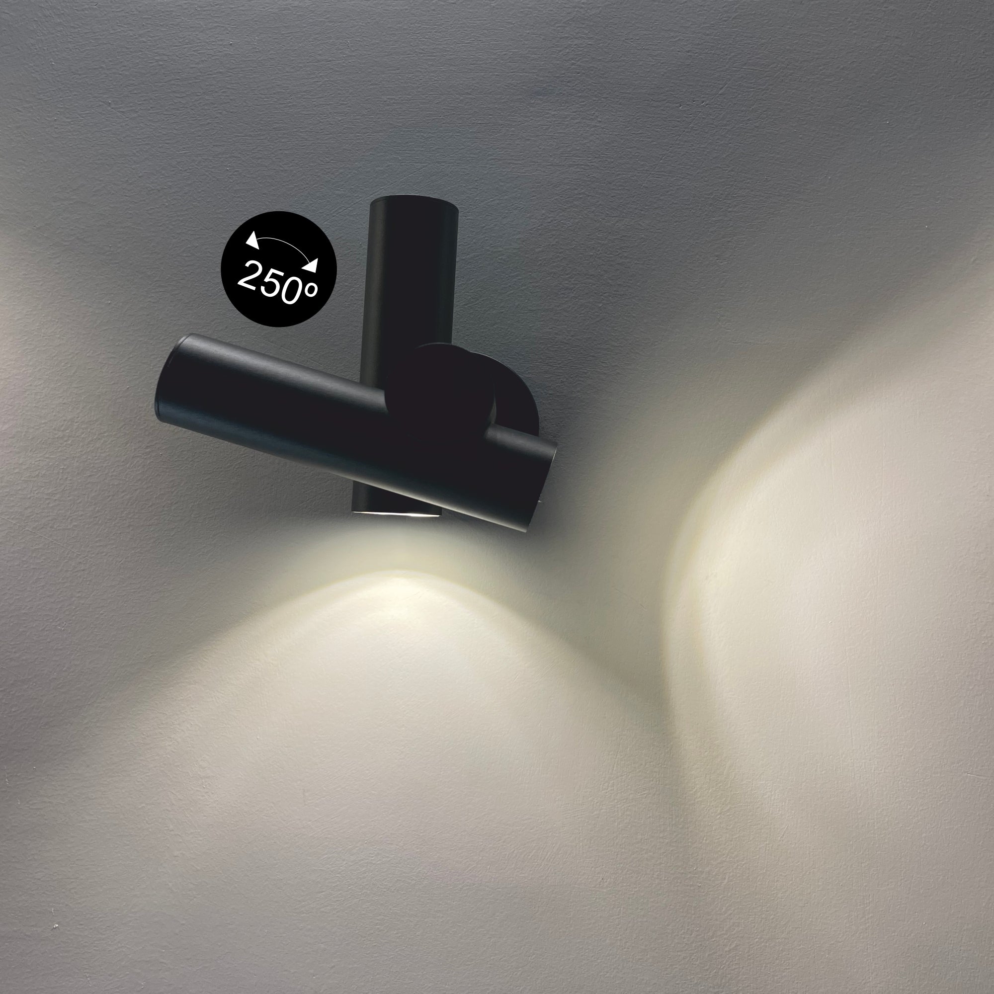 2X3W Double Rotatable Wall Light