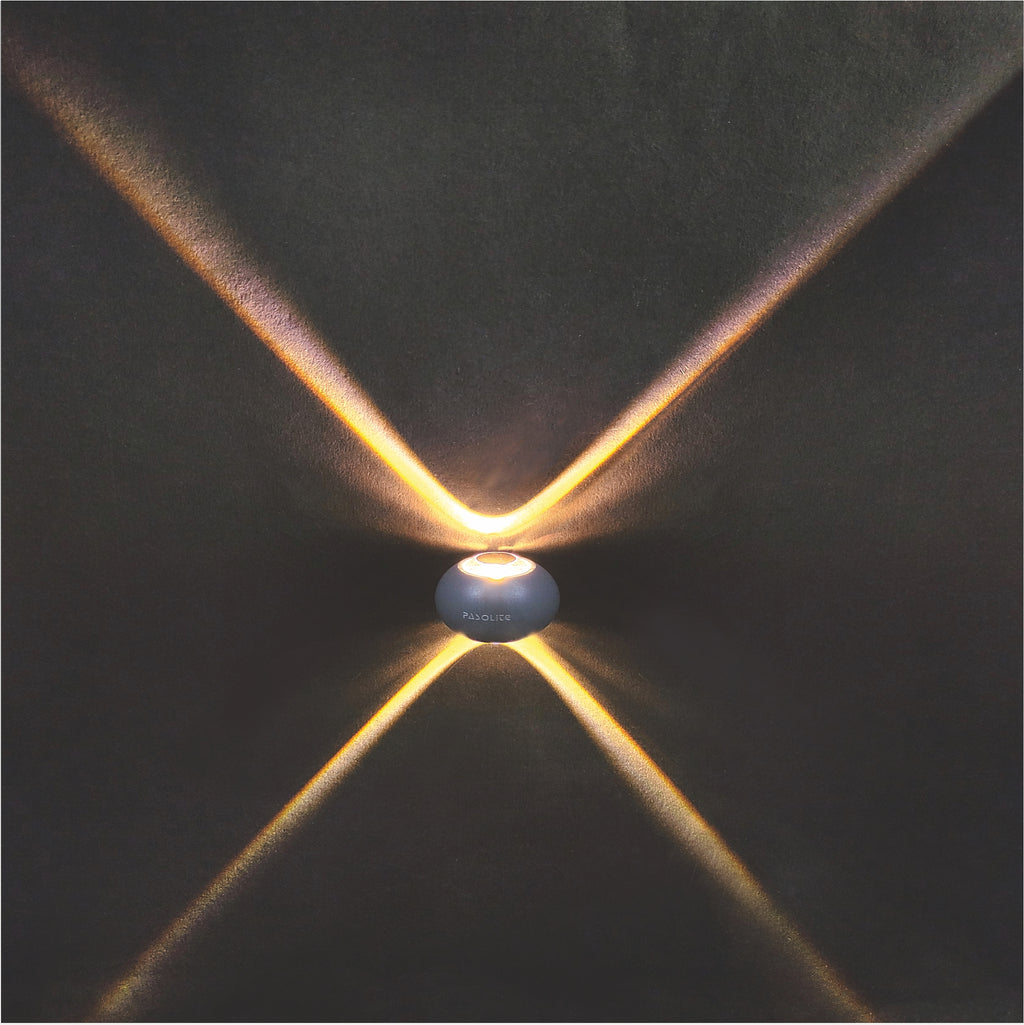 2x1W Laser 4 Ways Wall Light