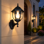 B-22 Star Black Wall Light