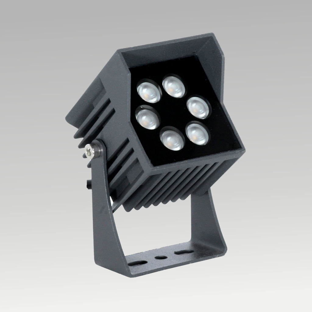 Garden Square 6 Dot Spot Spike Light