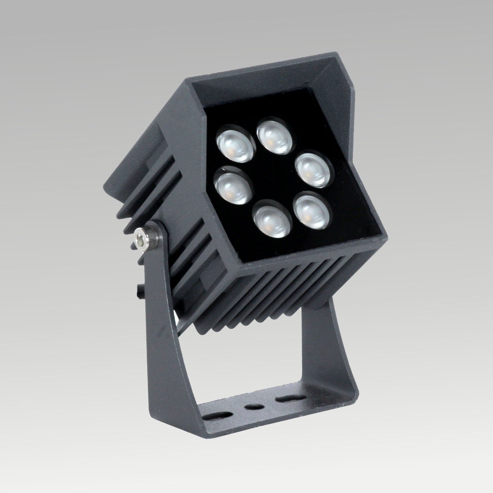 Garden Square 6 Dot Spot Spike Light
