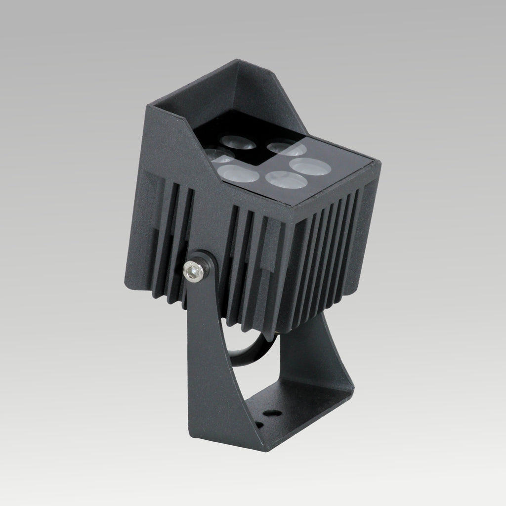 Garden Square 6 Dot Spot Spike Light