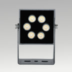 Garden Square 6 Dot Spot Spike Light