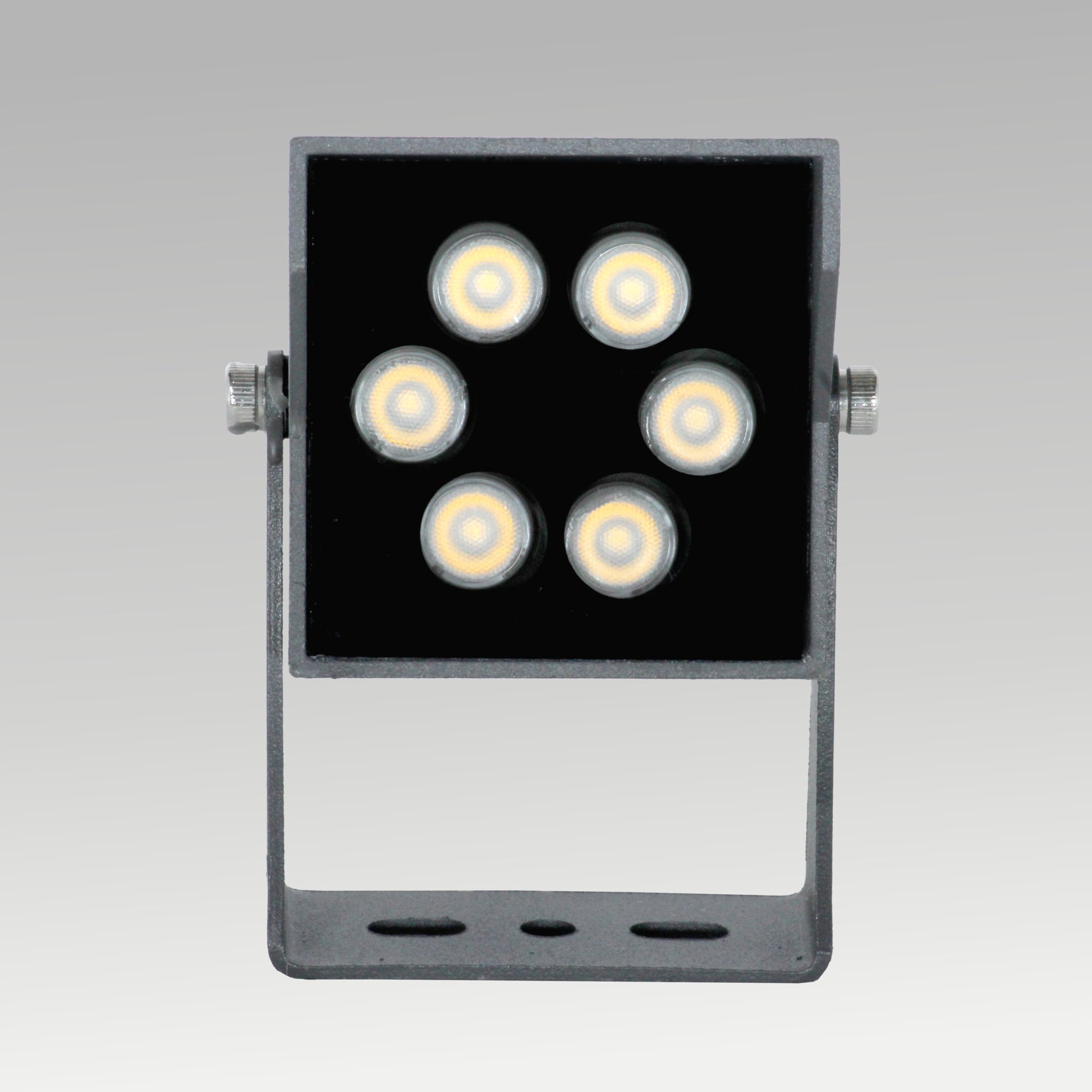 Garden Square 6 Dot Spot Spike Light