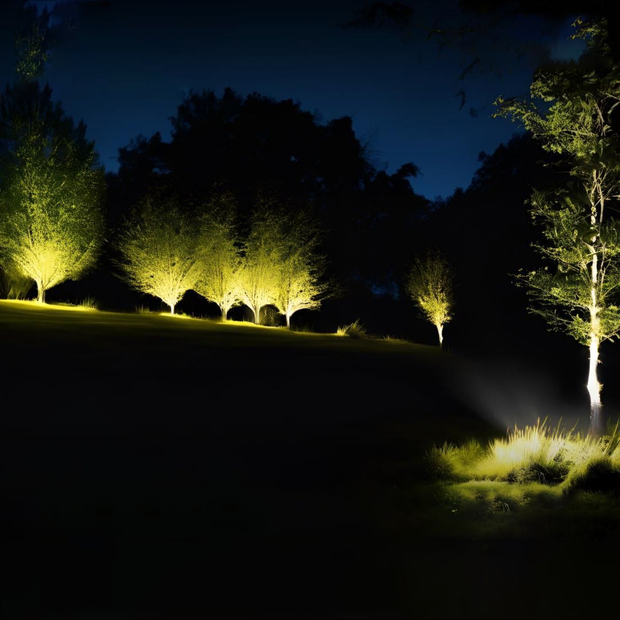Garden Square 6 Dot Spot Spike Light