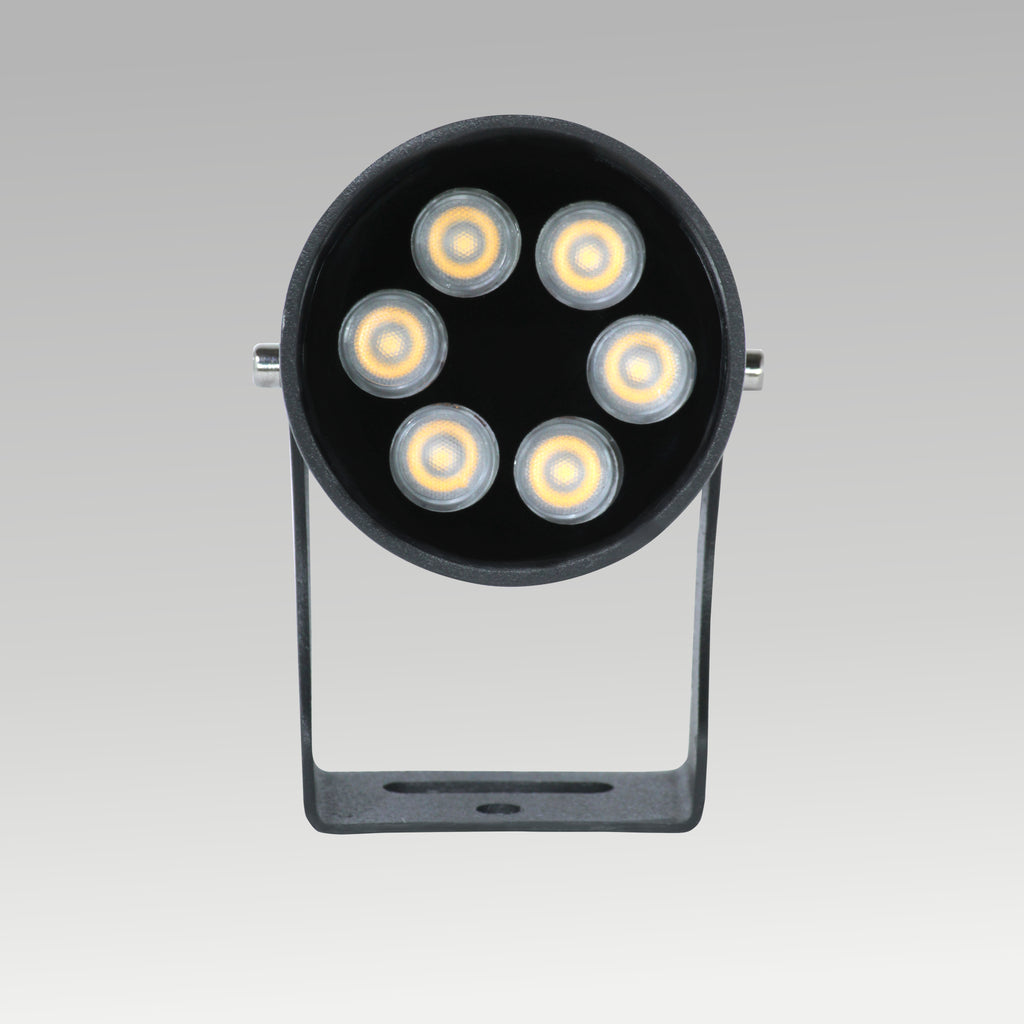 Garden Round 6 Dot Spot Spike Light